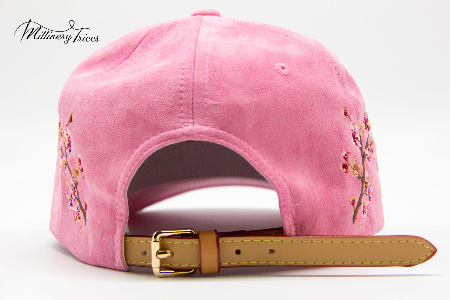 Pink Suede LA Cherry Blossom Hat
