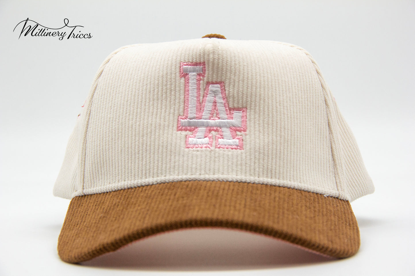 Cream Cord LA Cherry Blossom Hat