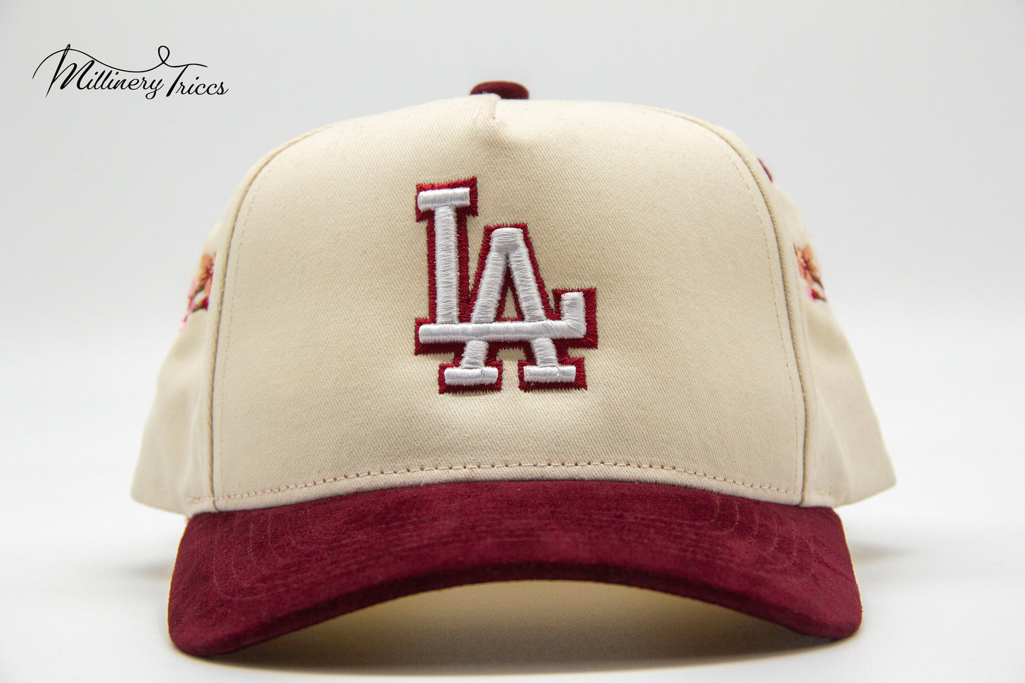 Cream Twill LA Cherry Blossom Hat