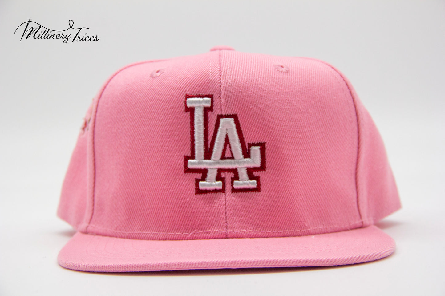 Pink Wool Snapback LA Cherry Blossom Hat