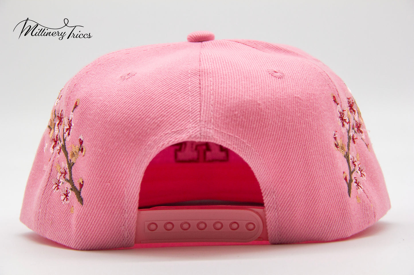Pink Wool Snapback LA Cherry Blossom Hat