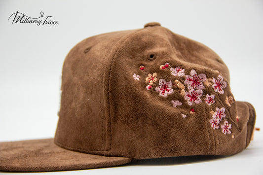 Chocolate Suede LA Cherry Blossom Hat