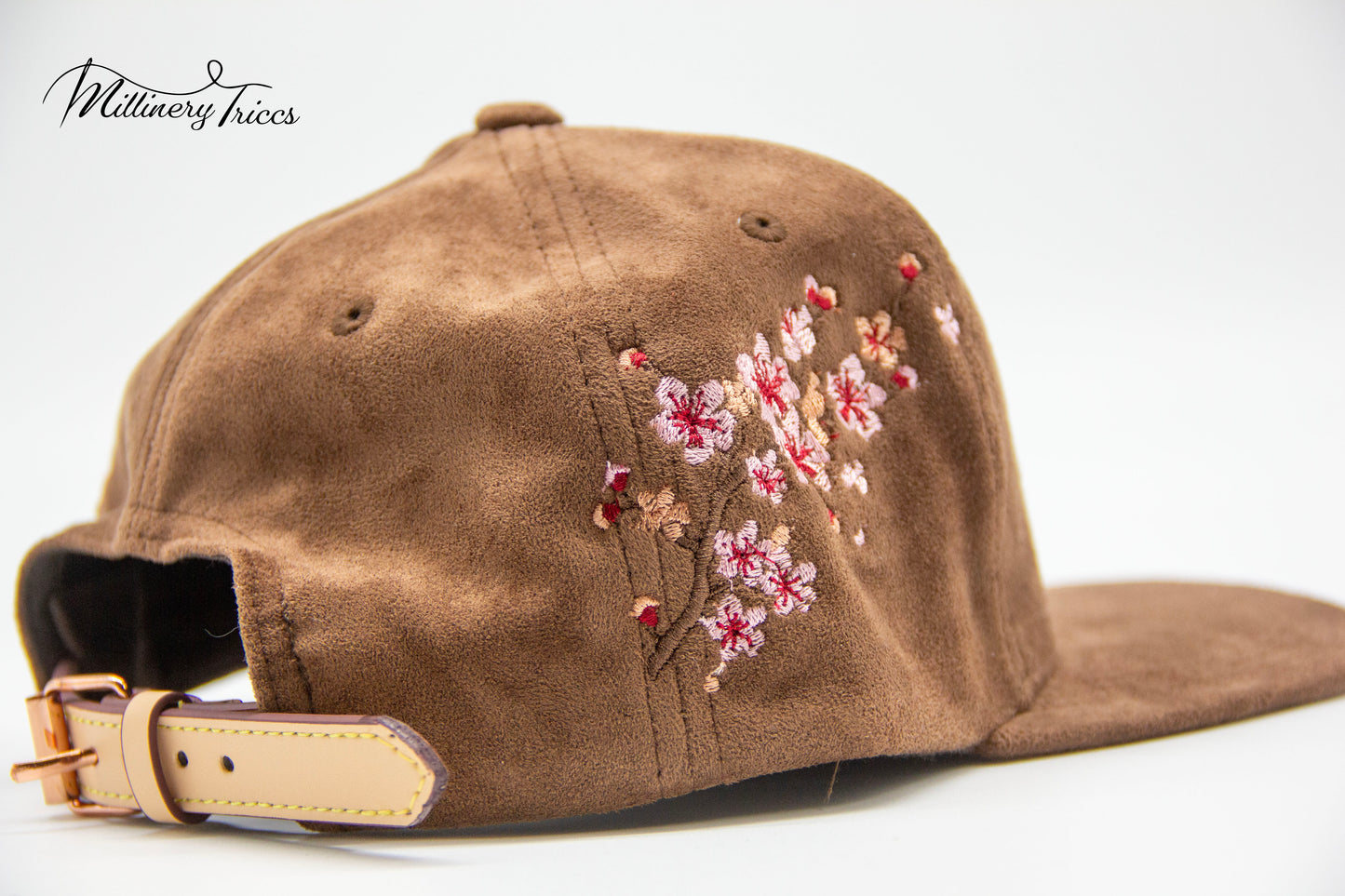 Chocolate Suede LA Cherry Blossom Hat
