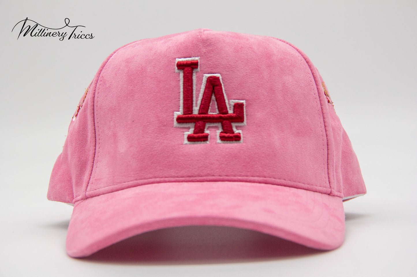Pink Suede LA Cherry Blossom Hat