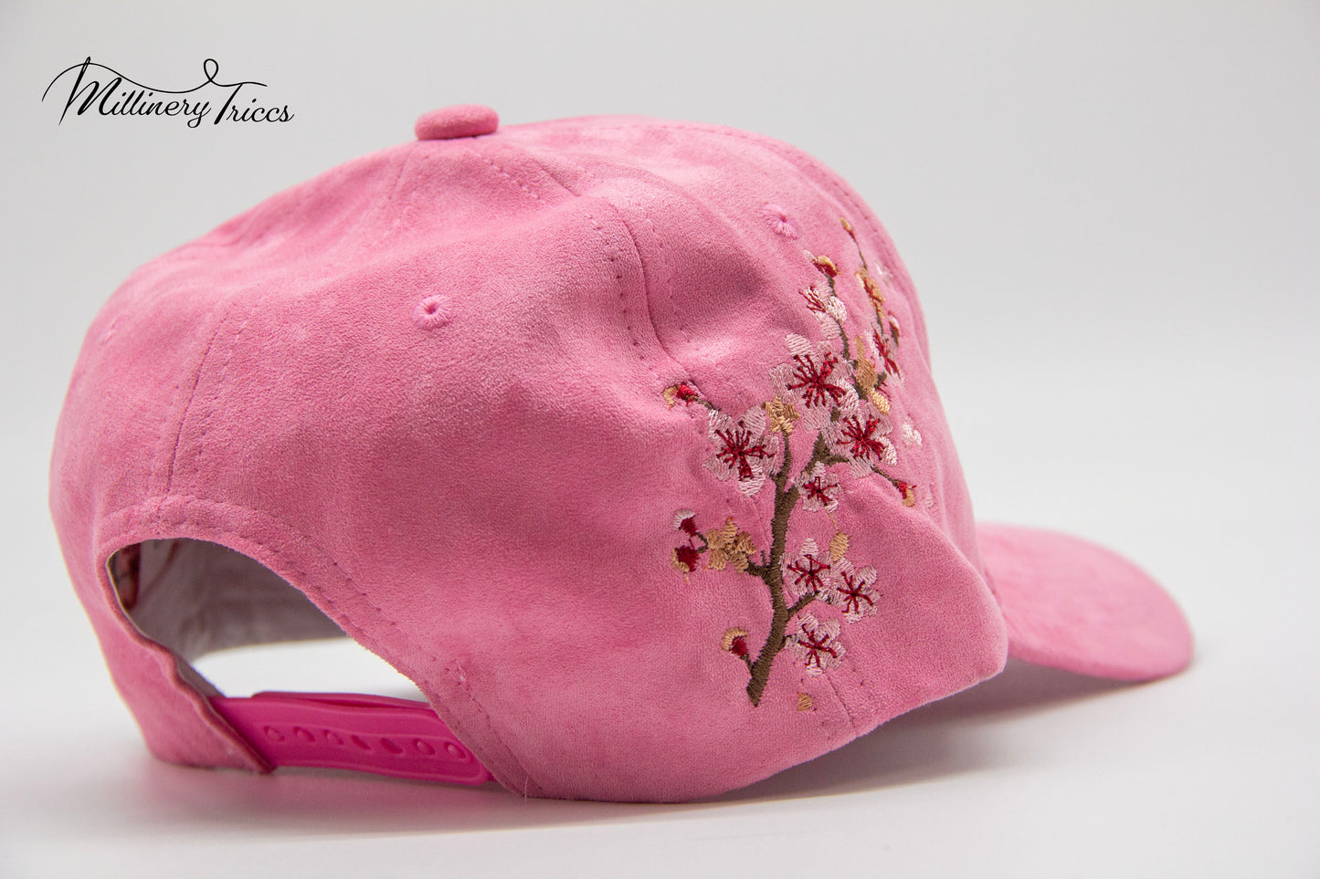 Pink Suede LA Cherry Blossom Hat