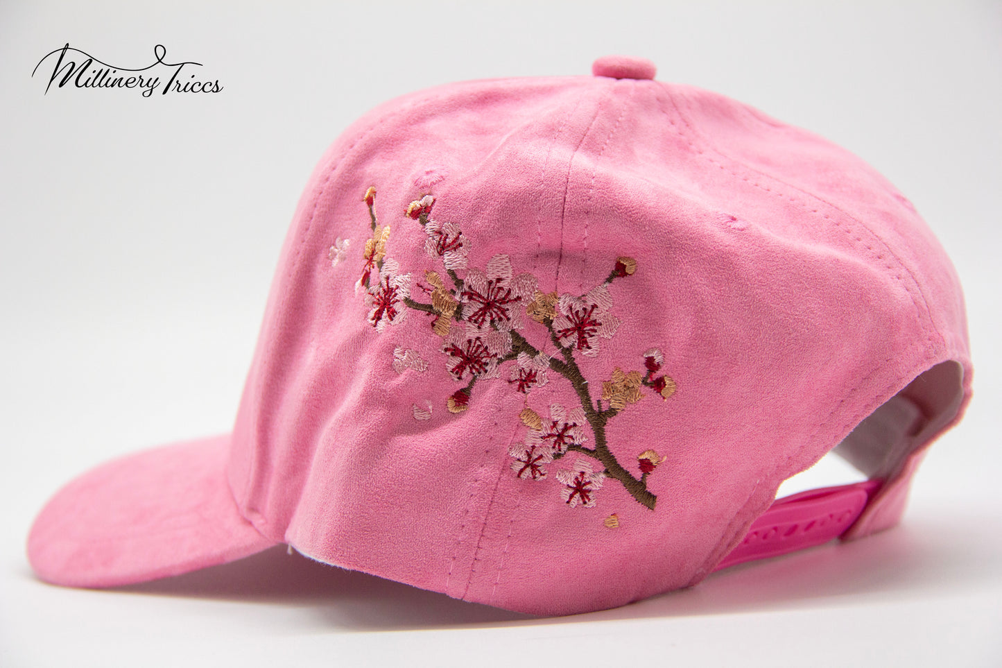Pink Suede LA Cherry Blossom Hat