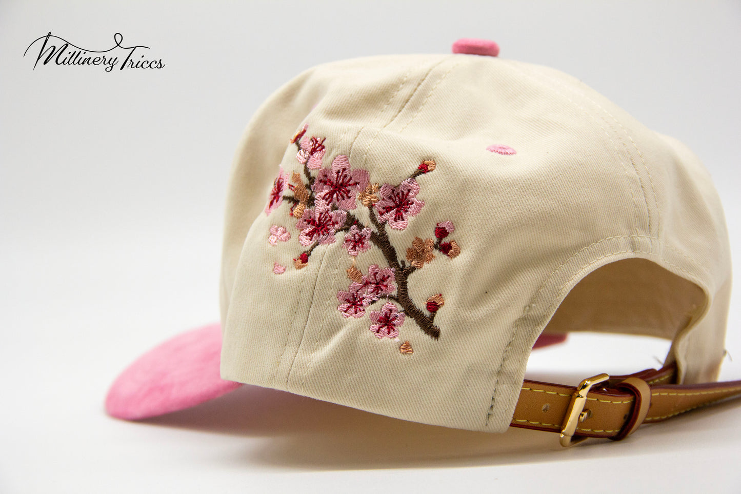Khaki Twill LA Cherry Blossom Hat