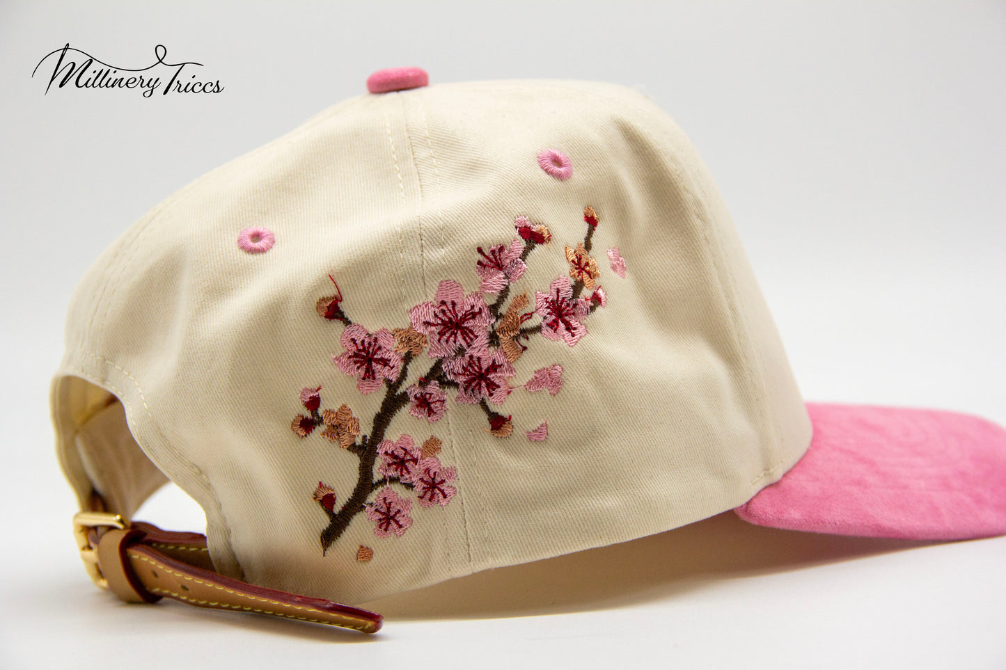 Khaki Twill LA Cherry Blossom Hat