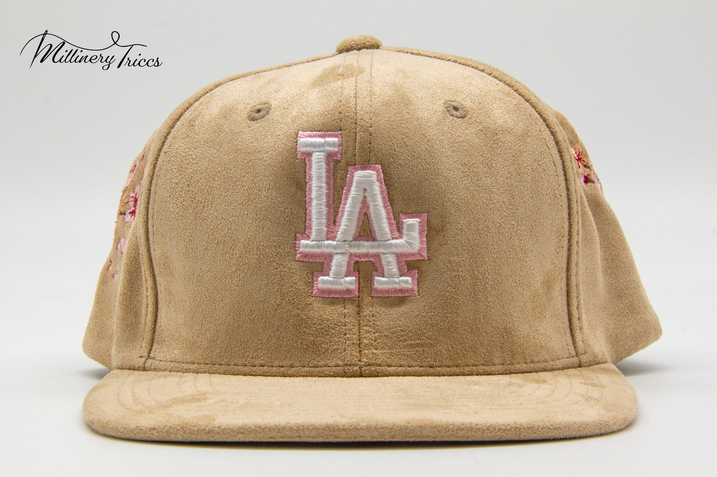 Taupe Suede LA Cherry Blossom Hat