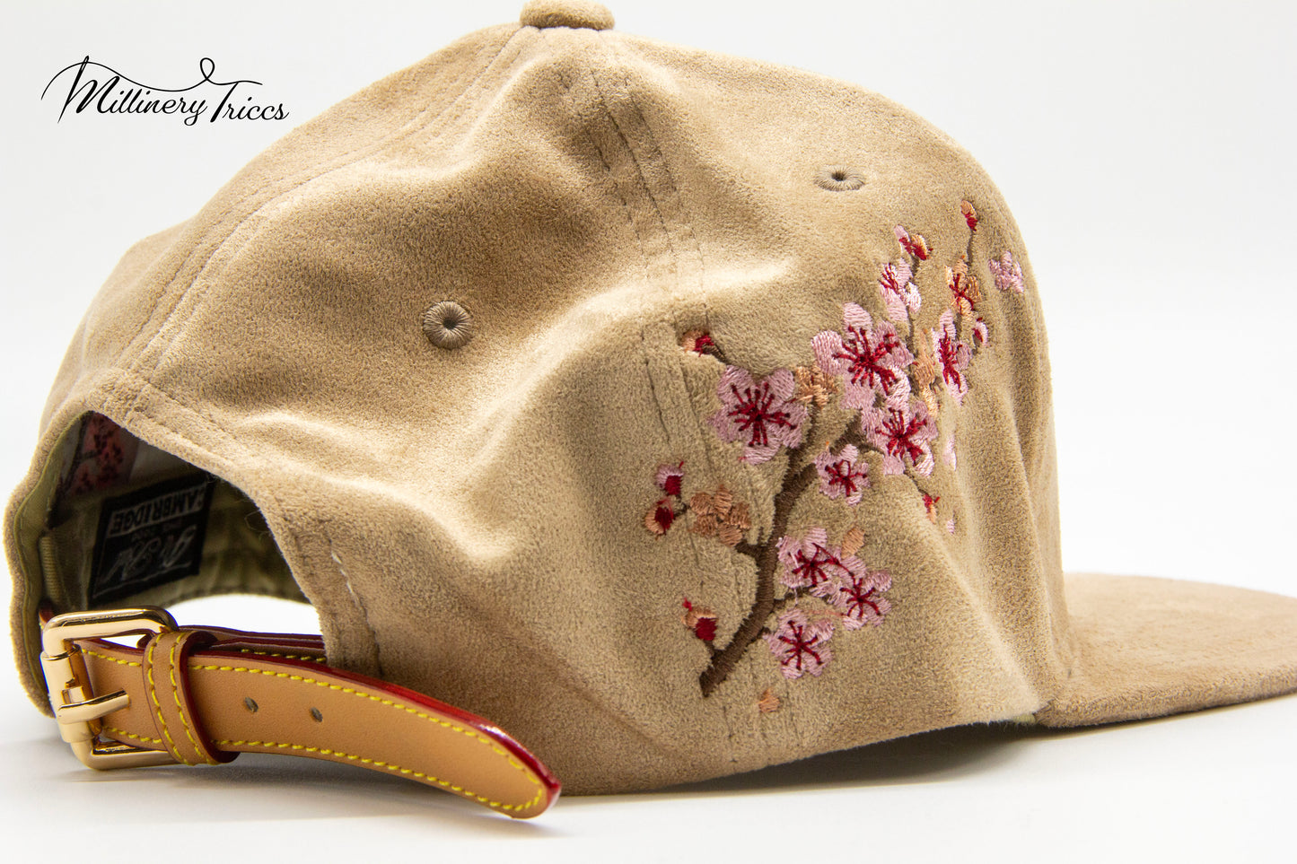 Taupe Suede LA Cherry Blossom Hat