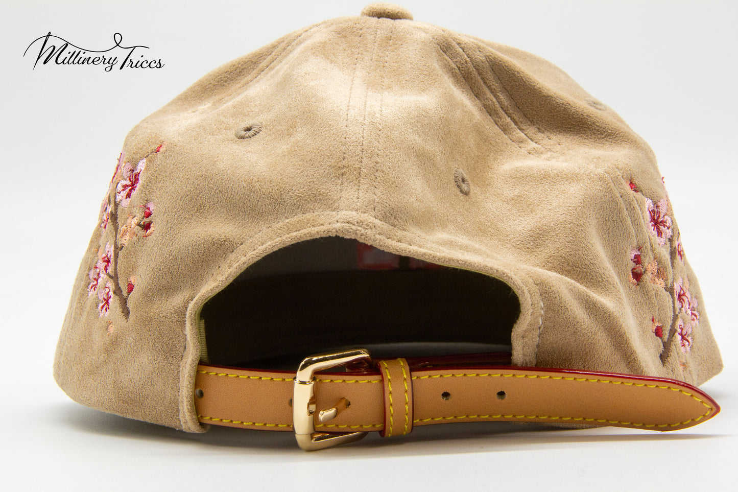 Taupe Suede LA Cherry Blossom Hat