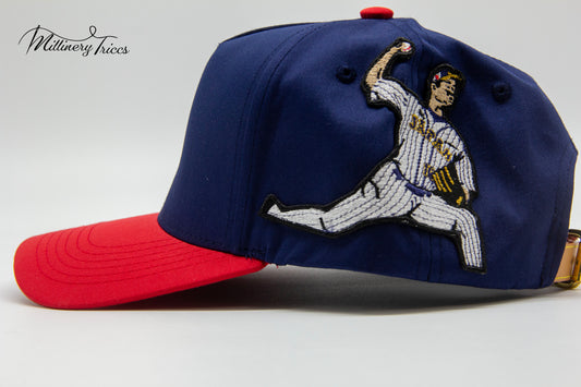 Two-Tone LA Perfect Pitch Hat (Leather Strap)