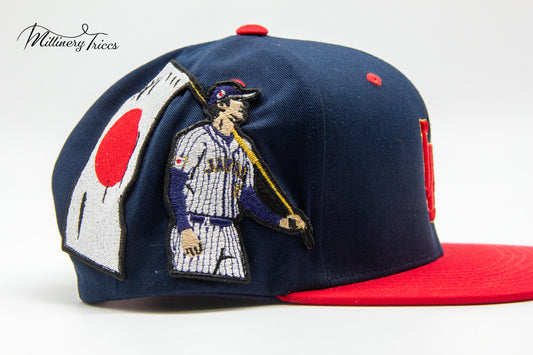 Navy Twill LA Shohei Oversize Logo Hat