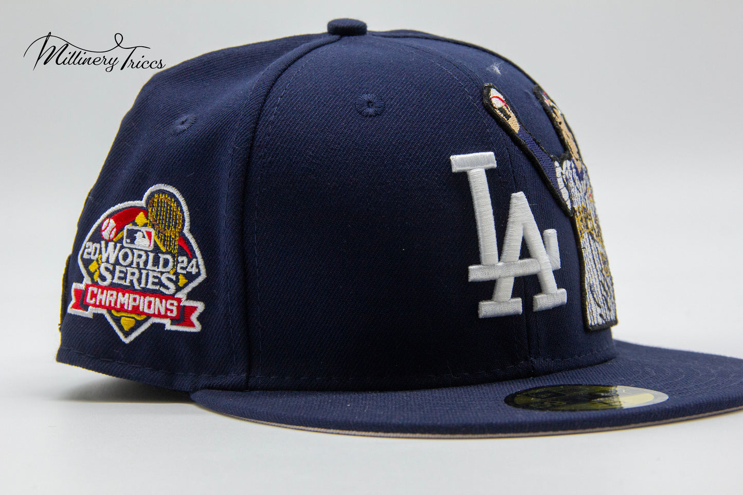 Navy New Era LA Perfect Pitch Fitted Hat