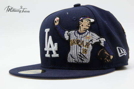 Navy New Era LA Perfect Pitch Fitted Hat