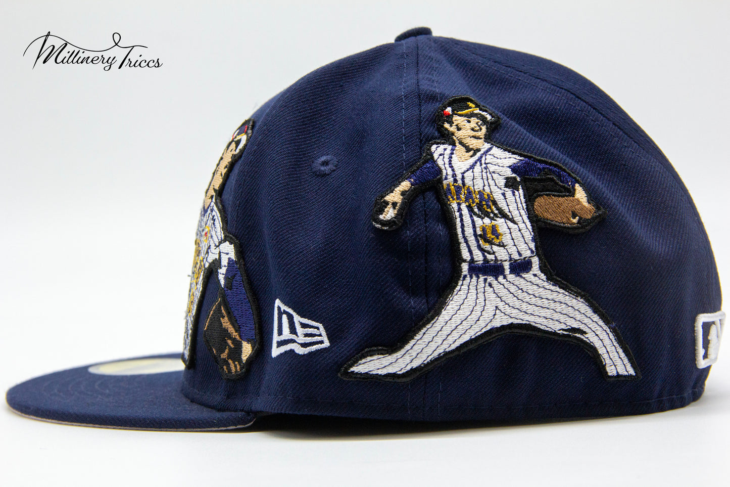 Navy New Era LA Perfect Pitch Fitted Hat