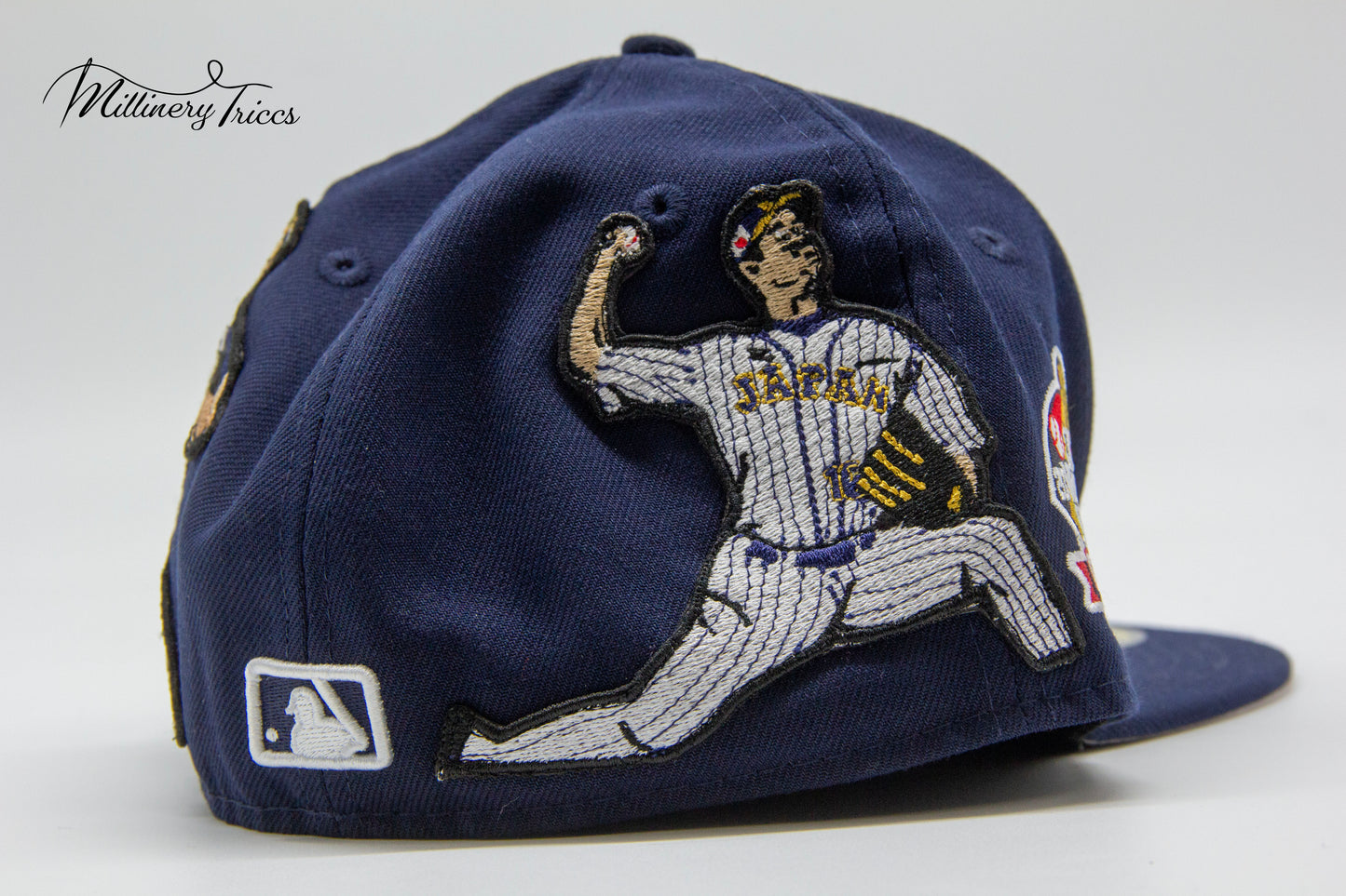 Navy New Era LA Perfect Pitch Fitted Hat