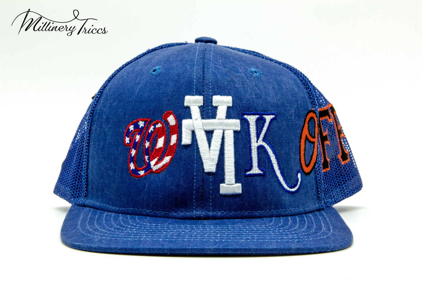 Cobalt Blue Trucker LA Walk-Off Homer Hat