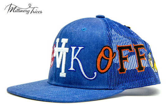 Cobalt Blue Trucker LA Walk-Off Homer Hat