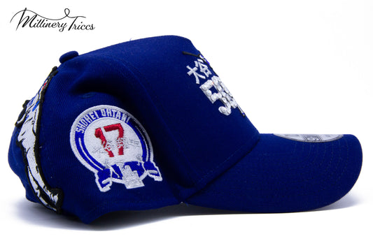 50/50 Boy Blue Austrian Crystals Snapback Hat