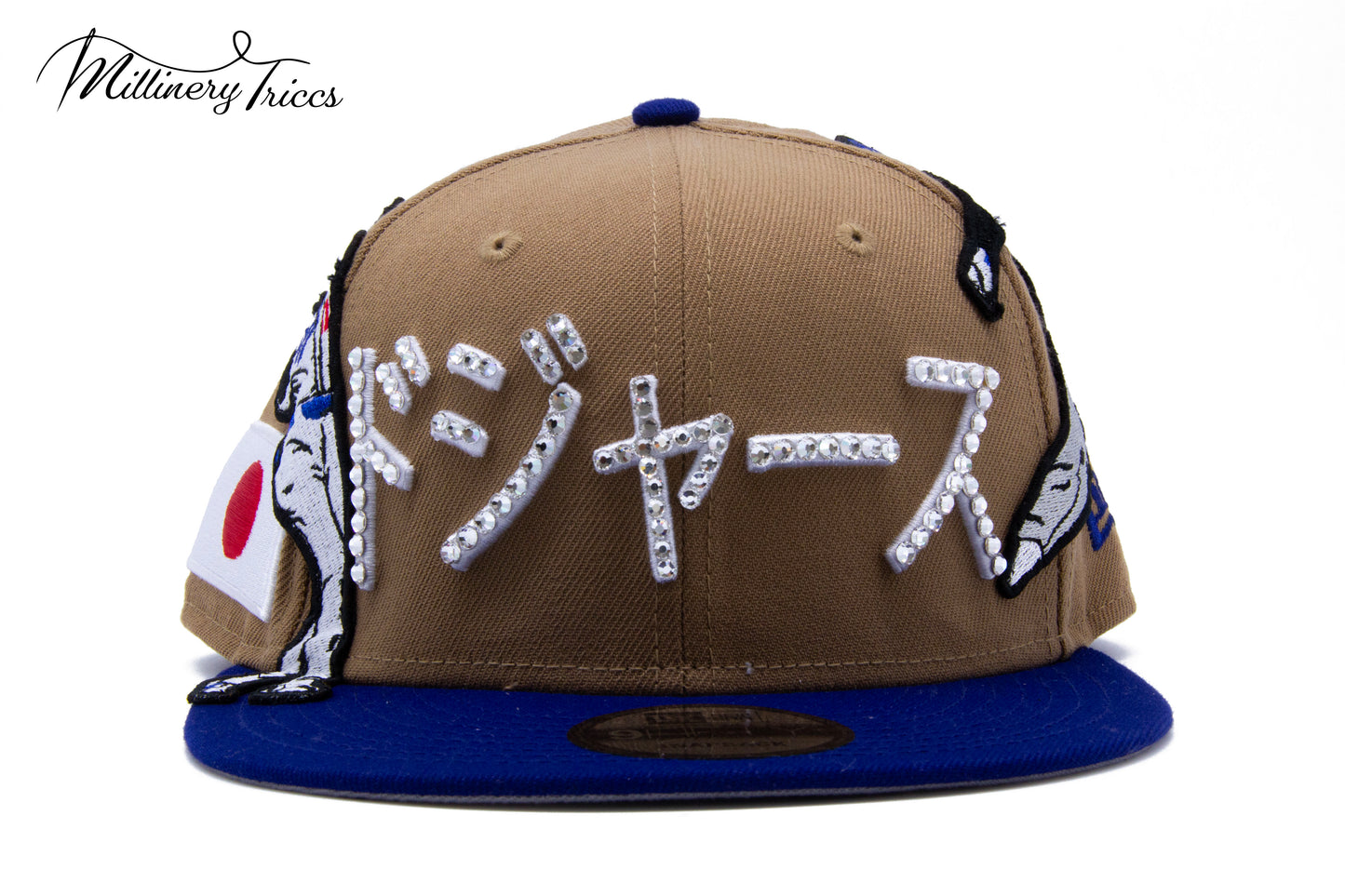 Japanese Ohtani Austrian Crystals Snapback Hat