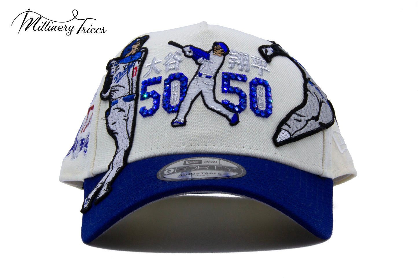 50/50 Boy Austrian Crystals Snapback Hat
