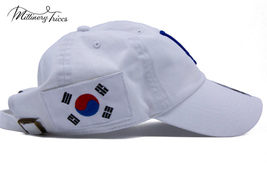 T Tank Celi White LA Dad Hat