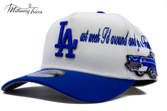 Last Week F’d Around New School 2 Tone Blue A-Frame Hat