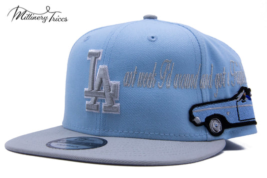 Last Week F’d Around Old School Baby Blue Snapback Hat