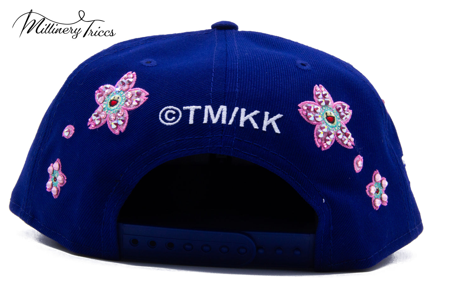 MK Flowers Blue LA Snapback Hat