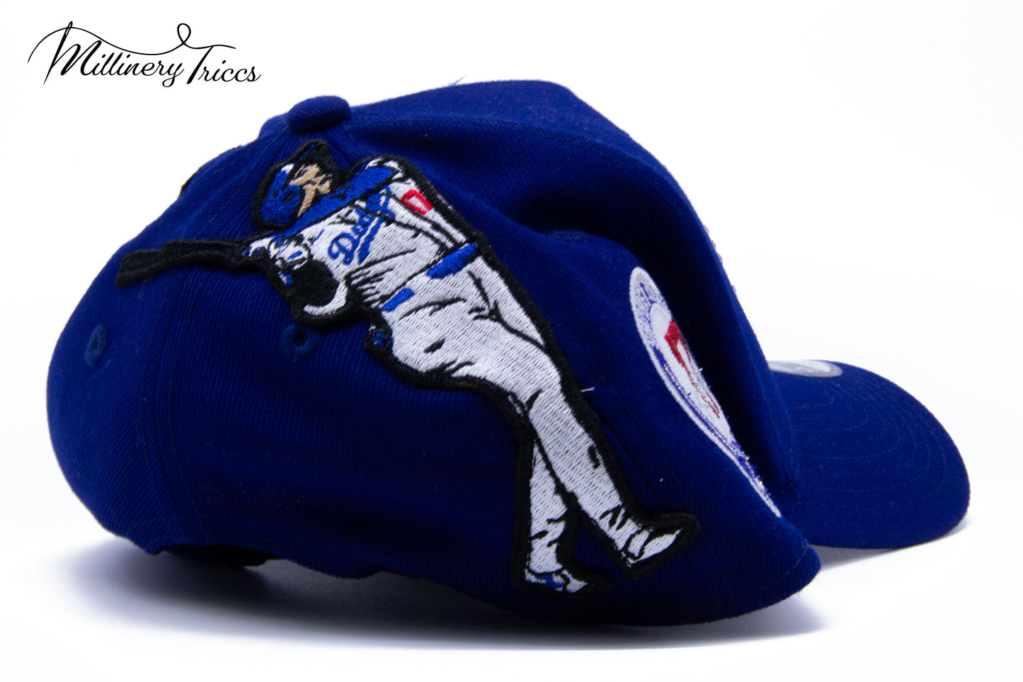 50/50 Boy Blue Austrian Crystals Snapback Hat