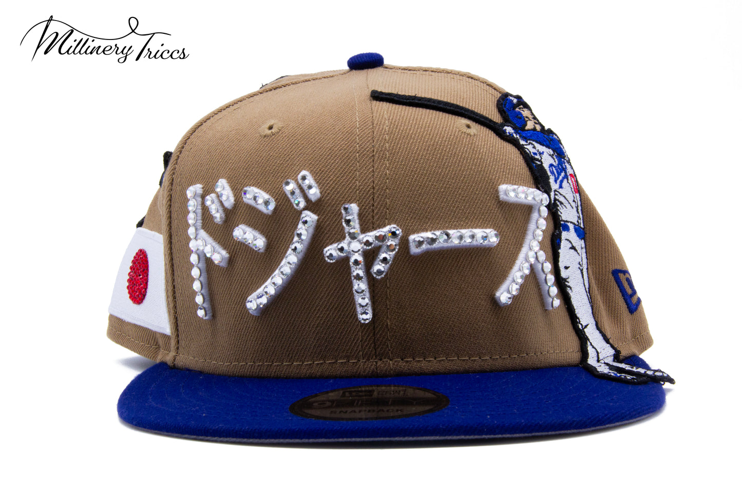 Japanese Ohtani Austrian Crystals Snapback Hat