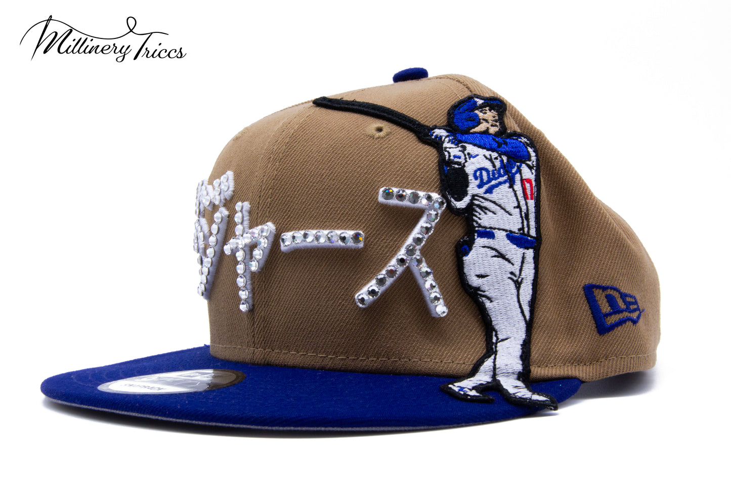 Japanese Ohtani Austrian Crystals Snapback Hat