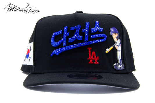 K-Town to LA Black Snapback Hat
