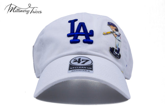 T Tank Celi White LA Dad Hat
