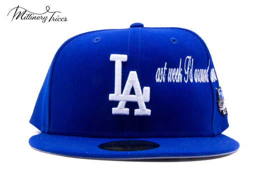 Last Week F’d Around New School Blue Snapback Hat