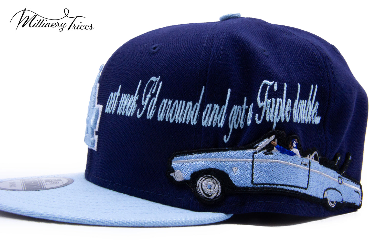 Last Week F’d Around Old School Powder Blue Fitted Hat