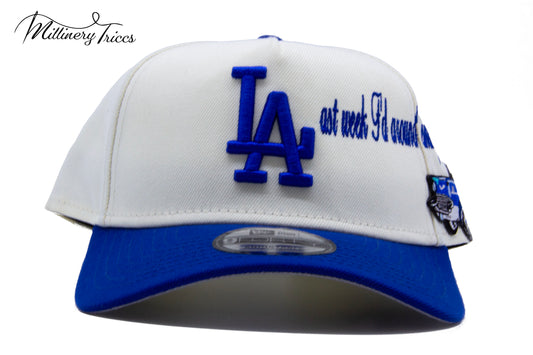 Last Week F’d Around New School 2 Tone Blue A-Frame Hat