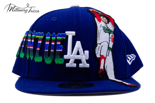 El Torro Mexican Blanket Blue LA Snapback Hat