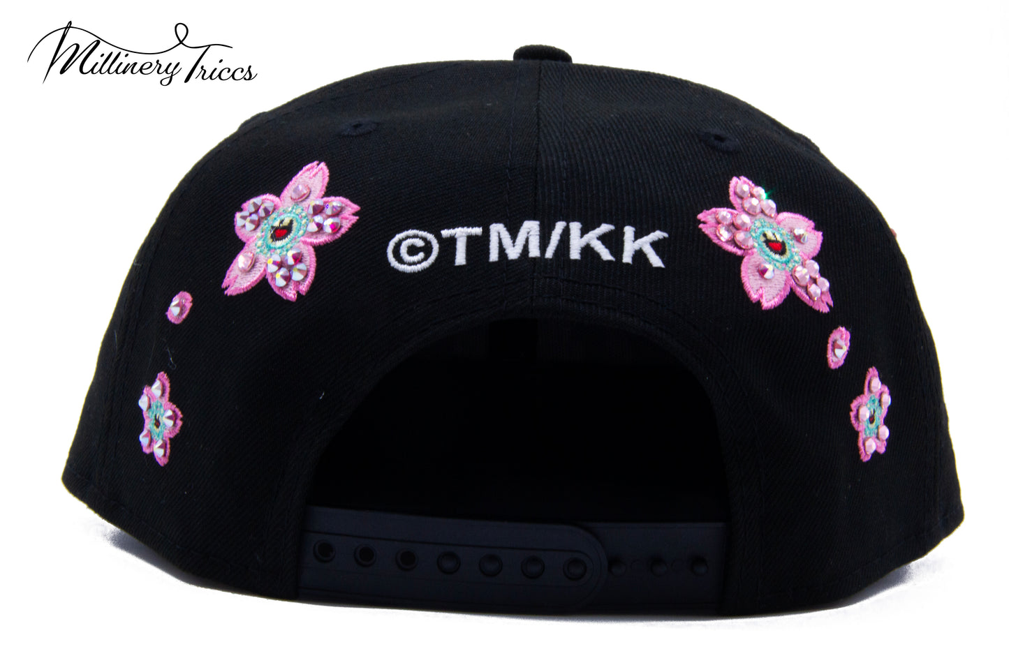 MK Flowers Black LA Snapback Hat