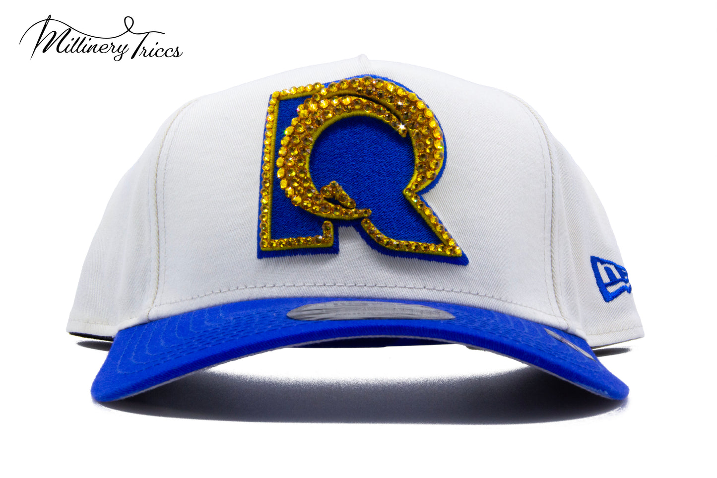 LA Rams White Snapback Hat