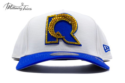 LA Rams White Snapback Hat