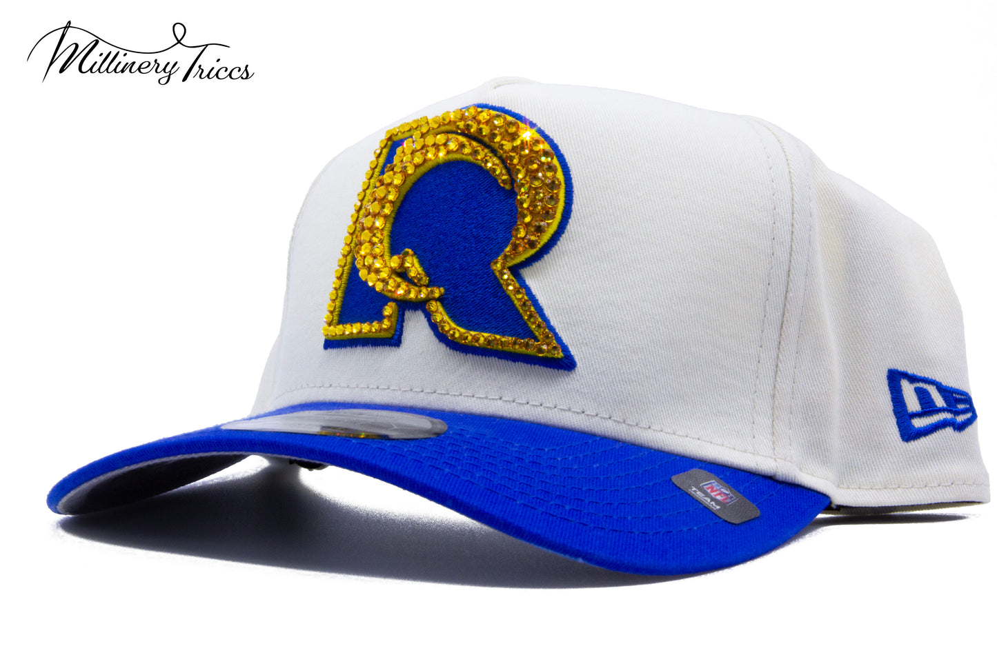 LA Rams White Snapback Hat